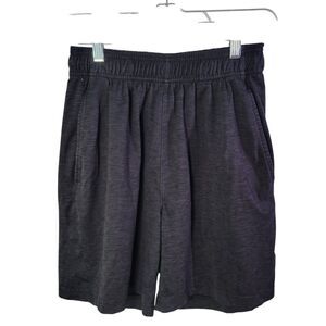 Gaiam Womens Size S Gray Solid Elastic Waist Casual Shorts